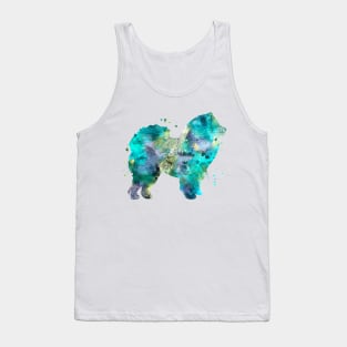 Chow Chow Dog Watercolor Painting 2 Tank Top